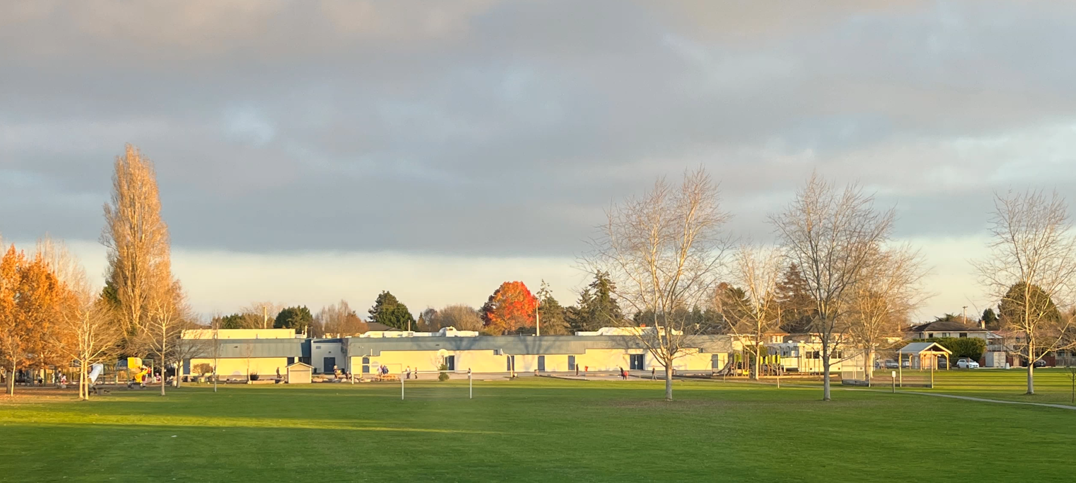 Photo of our school from the field.